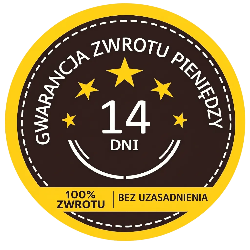 14 dni gwarancji zwrotu pieniędzy