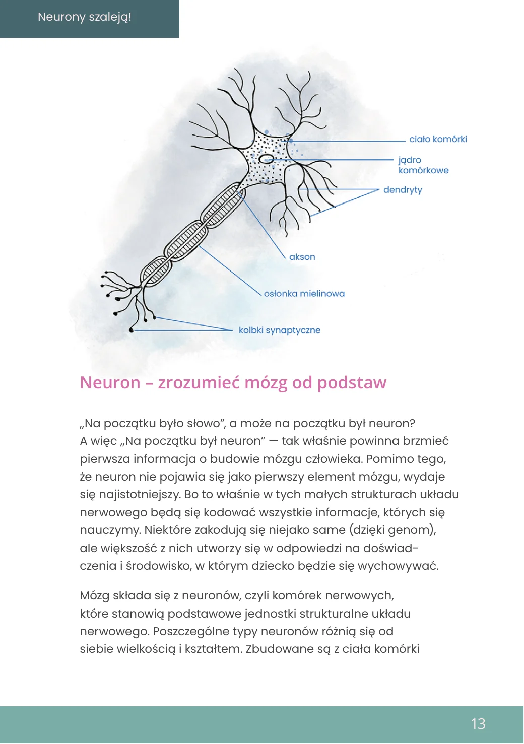 Strona z książki Neurony Szaleją