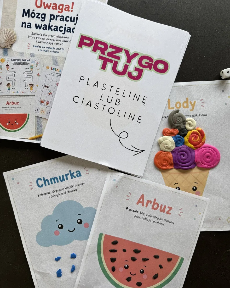 Przykładowa karta pracy — plastelina