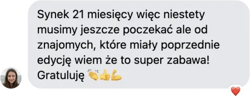 Opinia rodzica: syn ma 21 miesięcy więc trzeba jeszcze poczekać, ale znajomi chwalą poprzednie edycje.