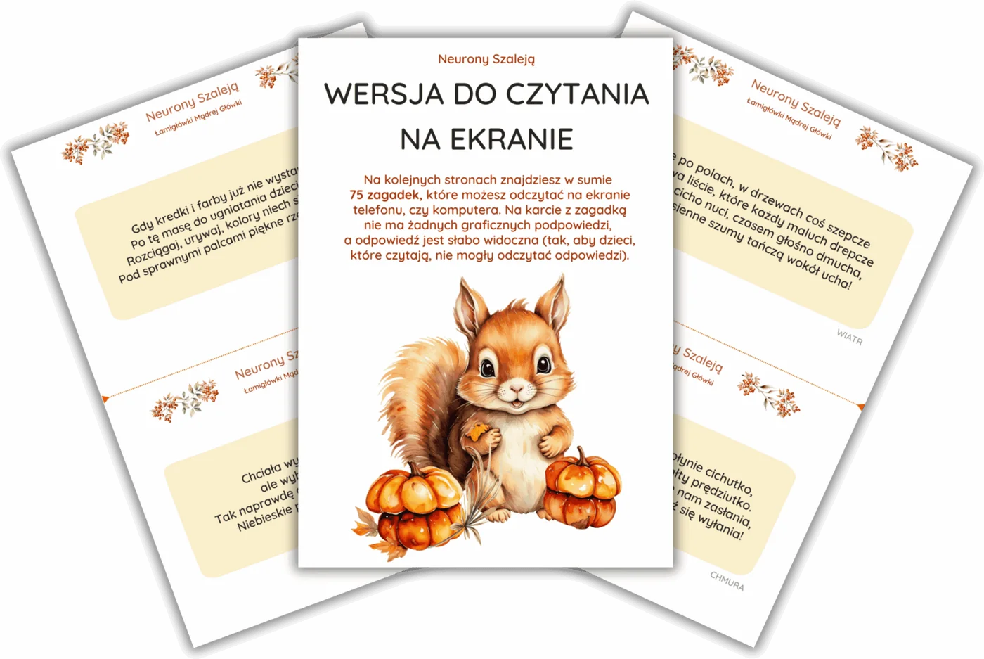 Wersja zagadek do czytania na ekranie