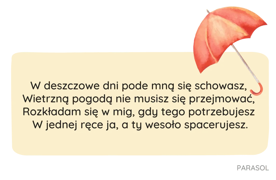 Przykładowa zagadka jesienna — parasol